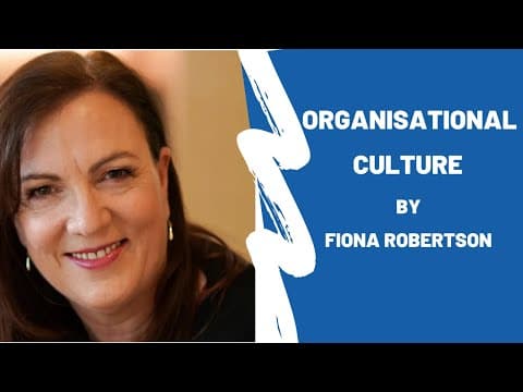 Organisational Culture by Fiona Robertson