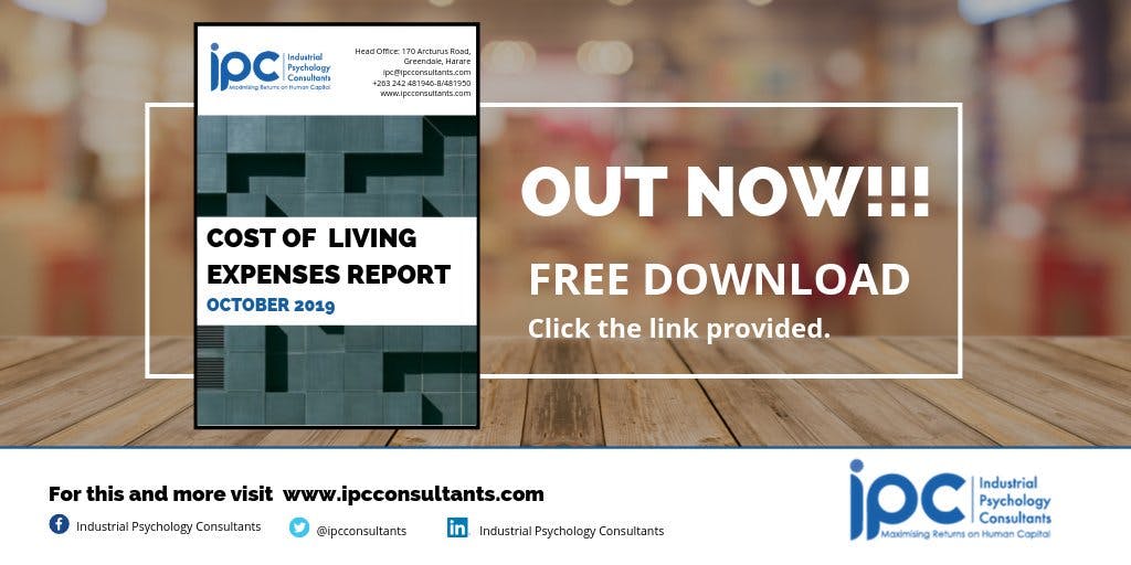 IPC Cost of living expenses report October 2019